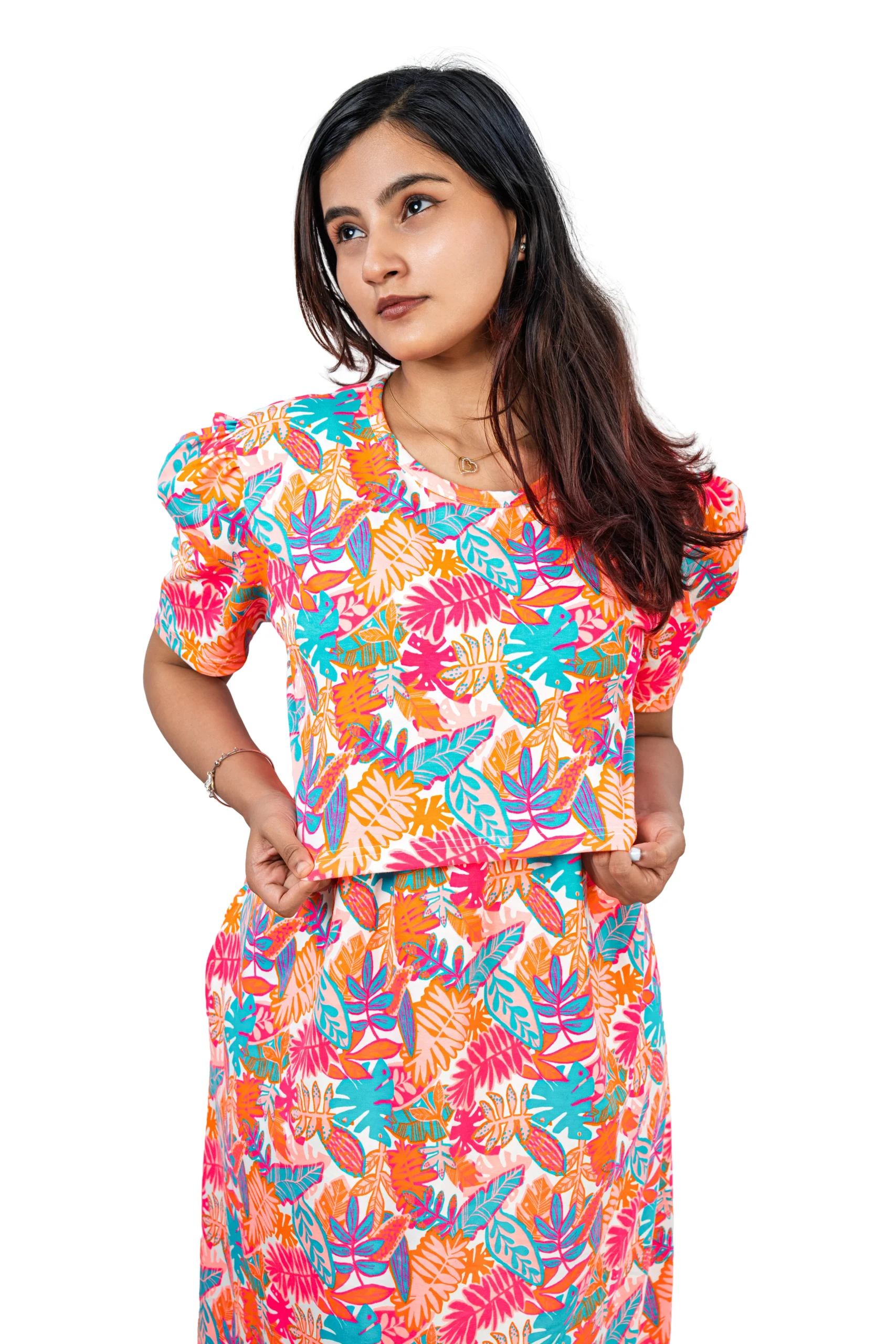 Ladies Top - Tropical Leaf